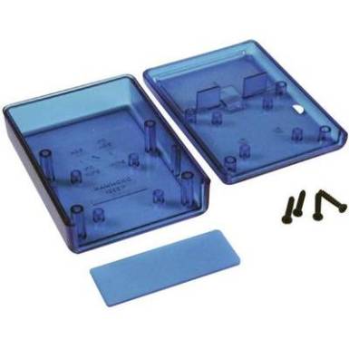 Műszerdoboz, 66x66x28 mm, kék átlátszó Hammond Electronics 1593KTBU Műszerdoboz, 66x66x28 mm, kék átlátszó Hammond Electronics 1593KTBU