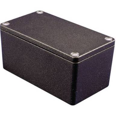 Hammond Electronics alu műszerh&aacute;z, IP66, 159x159x100 mm, fekete, 1550Z139BK