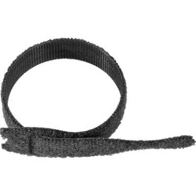 Tépőzáras kábelkötöző, 200 mm x 20 mm, fekete Tépőzáras kábelkötöző, 200 mm x 20 mm, fekete