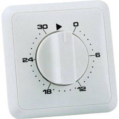 Süllyesztett időzítő analóg napi program 3680 W IP20 2 pólusú, Wallair 20100249 Süllyesztett időzítő analóg napi program 3680 W IP20 2 pólusú, Wallair 20100249