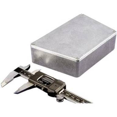 Hammond Electronics présöntött doboz, trapéz formájú 1590TRPCLG présöntött, 151,02 x 95 x 39 mm, fényes szürke Hammond Electronics présöntött doboz, trapéz formájú 1590TRPCLG présöntött, 151,02 x 95 x 39 mm, fényes szürke