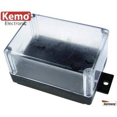 Kemo G021 műanyag műszer doboz, átlátszó fedéllel, peremmel, 72x50x40 mm Kemo G021 műanyag műszer doboz, átlátszó fedéllel, peremmel, 72x50x40 mm