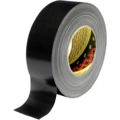 Szövetbetétes ragasztószalag, fekete 3M™ 389 Szövetbetétes ragasztószalag, fekete 3M™ 389