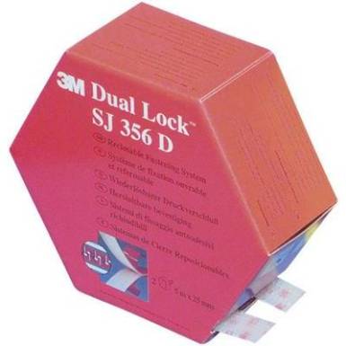 Öntapadó tépőzár, 5 m x 25 mm, átlátszó, 3M SJ 356D Öntapadó tépőzár, 5 m x 25 mm, átlátszó, 3M SJ 356D