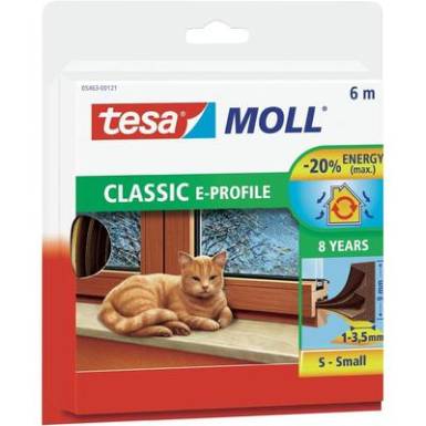 E profilú ablak szigetelő gumi, barna, 6 m x 9 mm, tesamoll 05463-00121-00 TESA 1 tekercs E profilú ablak szigetelő gumi, barna, 6 m x 9 mm, tesamoll 05463-00121-00 TESA 1 tekercs