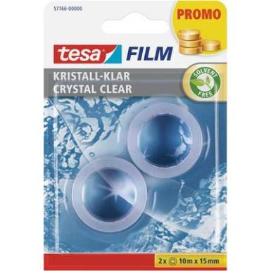 Ragasztószalag, átlátszó, 2 x 10 m x 15 mm, TESA TESAFILM® Ragasztószalag, átlátszó, 2 x 10 m x 15 mm, TESA TESAFILM®