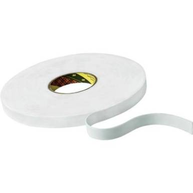 Kétoldalas ragasztószalag puha habosított szivaccsal (H x Sz) 66 m x 12 mm, fehér 9508W 3M, tartalom: 1 tekercs Kétoldalas ragasztószalag puha habosított szivaccsal (H x Sz) 66 m x 12 mm, fehér 9508W 3M, tartalom: 1 tekercs