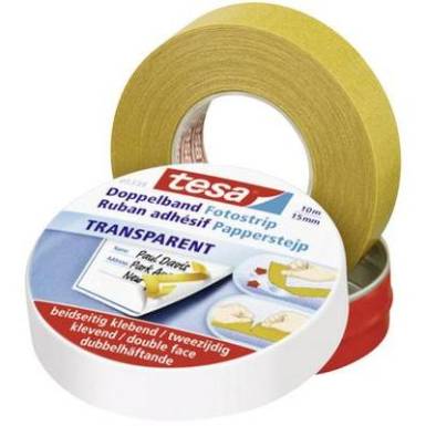 Kétoldalas ragasztószalag, átlátszó, 10m x 15mm, TESA® Kétoldalas ragasztószalag, átlátszó, 10m x 15mm, TESA®