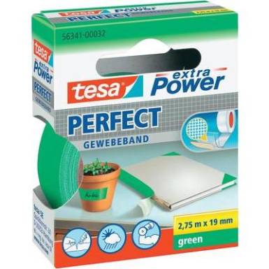 Sz&ouml;vetbet&eacute;tes ragaszt&oacute;szalag, z&ouml;ld, 2,75 m x 19 mm, tesa&reg; EXTRA POWER