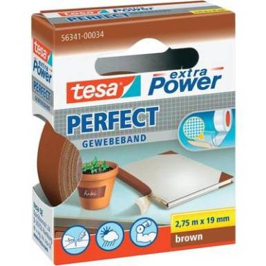 Sz&ouml;vetbet&eacute;tes ragaszt&oacute;szalag, barna, 19 mm x 2,75 m, tesa&reg; EXTRA POWER