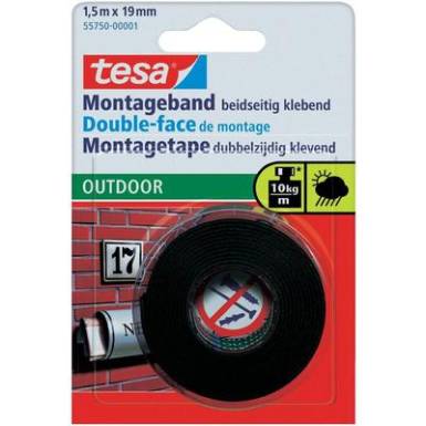 K&eacute;toldalas ragaszt&oacute;szalag k&uuml;lt&eacute;rre, 1,5m x 19mm, TESA&reg;