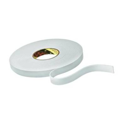 Kétoldalas ragasztószalag puha habosított szivaccsal (H x Sz) 33 m x 12 mm, fehér 9515W 3M, tartalom: 1 tekercs Kétoldalas ragasztószalag puha habosított szivaccsal (H x Sz) 33 m x 12 mm, fehér 9515W 3M, tartalom: 1 tekercs