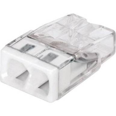 Sorkapocs, 2 pólus, 0,5-2,5 mm², fehér (átlátszó) WAGO COMPACT CONNECTOR Sorkapocs, 2 pólus, 0,5-2,5 mm², fehér (átlátszó) WAGO COMPACT CONNECTOR