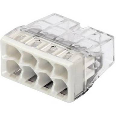 Sorkapocs, 8 pólus, 0,5-2,5 mm², szürke (átlátszó) WAGO COMPACT CONNECTOR Sorkapocs, 8 pólus, 0,5-2,5 mm², szürke (átlátszó) WAGO COMPACT CONNECTOR