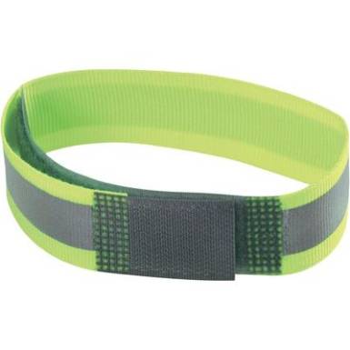 Fényvisszaverő biztonsági tépőzár, 380 mm x 25 mm, neonsárga Fényvisszaverő biztonsági tépőzár, 380 mm x 25 mm, neonsárga