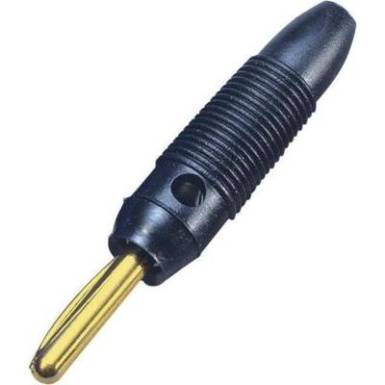 BKL Electronic csavaros banándugó, egyenes, Ø 4 mm, fekete, 072150/G BKL Electronic csavaros banándugó, egyenes, Ø 4 mm, fekete, 072150/G