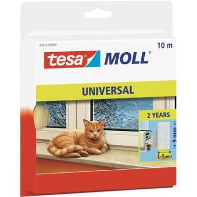 Univerzális habanyag tömítő, Tesamoll® (H x Sz) 10 m x 9 mm, fehér Habanyag TESA, tartalom: 1 tekercs Univerzális habanyag tömítő, Tesamoll® (H x Sz) 10 m x 9 mm, fehér Habanyag TESA, tartalom: 1 tekercs