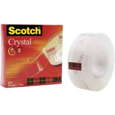 3M SCOTCH&reg; CRYSTAL CLEAR 600 ragaszt&oacute;szalag, 19 mm X 33 m