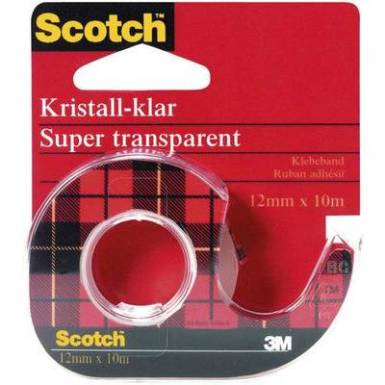 Ragasztószalag, 3M CRYSTAL CLEAR 600, 12 mm x 10 m Ragasztószalag, 3M CRYSTAL CLEAR 600, 12 mm x 10 m