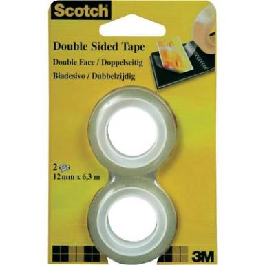 Kétoldalas ragasztószalag, Scotch® (H x Sz) 6.3 m x 12 mm átlátszó FT-5100-4927-1 3M, tartalom: 2 tekercs Kétoldalas ragasztószalag, Scotch® (H x Sz) 6.3 m x 12 mm átlátszó FT-5100-4927-1 3M, tartalom: 2 tekercs