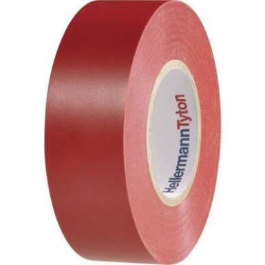 Prémium PVC szigetelőszalag, (H x Sz) 20 m x 19 mm, piros PVC HelaTape Flex 1000+ HellermannTyton, tartalom: 1 tekercs Prémium PVC szigetelőszalag, (H x Sz) 20 m x 19 mm, piros PVC HelaTape Flex 1000+ HellermannTyton, tartalom: 1 tekercs