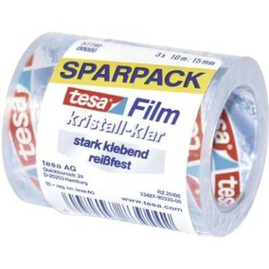 Kristálytiszta ragasztószalag Tesafilm® Crystal-Clear 10 m x 15 mm TESA 57790 Kristálytiszta ragasztószalag Tesafilm® Crystal-Clear 10 m x 15 mm TESA 57790