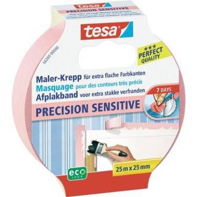 Krepp maszkolószalag Tesa® Masking Tape Precision Sensitive 25 m x 25 mm TESA 56260 Krepp maszkolószalag Tesa® Masking Tape Precision Sensitive 25 m x 25 mm TESA 56260