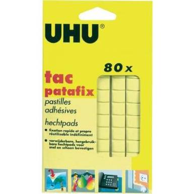 Ragasztó lapok, UHU patafix, sárga 50140 UHU, tartalom: 80 db Ragasztó lapok, UHU patafix, sárga 50140 UHU, tartalom: 80 db