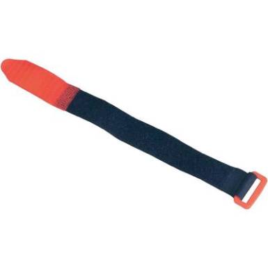 Tépőzáras pánt, 195 mm x 25 mm, fekete/piros, 5 db Tépőzáras pánt, 195 mm x 25 mm, fekete/piros, 5 db