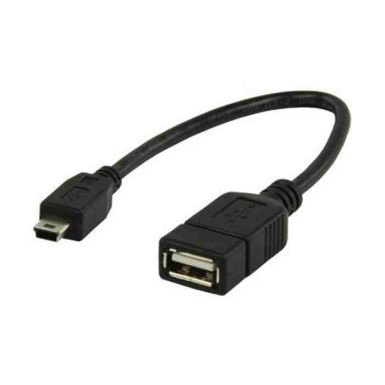 DELOCK Átalakító USB mini male angled  USB 2.0-A female OTG 16 cm