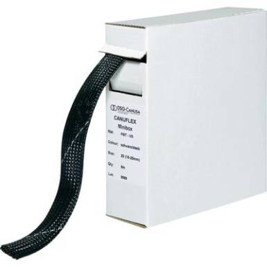 Hálós tömlő, Canuflex Kötegtart.∅: 4 - 9 mm Canuflex-Minibox PBT V0 DSG Canusa Tartalom: 10 m Hálós tömlő, Canuflex Kötegtart.∅: 4 - 9 mm Canuflex-Minibox PBT V0 DSG Canusa Tartalom: 10 m