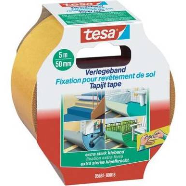 Kétoldalú ragasztószalag (H x Sz) 5 m x 50 mm, tartalom: 1 tekercs, TESA 05681-18 Kétoldalú ragasztószalag (H x Sz) 5 m x 50 mm, tartalom: 1 tekercs, TESA 05681-18