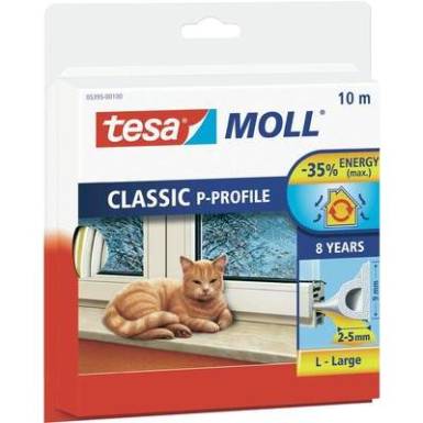 P profilú ablak szigetelő gumi, fehér, 10 m x 9 mm, tesamoll TESA 1 tekercs P profilú ablak szigetelő gumi, fehér, 10 m x 9 mm, tesamoll TESA 1 tekercs