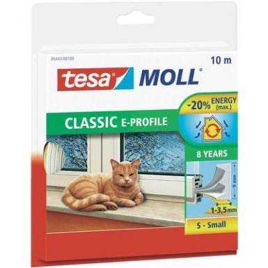 E profilú ablak szigetelő gumi, fehér, 10 m x 9 mm, tesamoll TESA 1 tekercs E profilú ablak szigetelő gumi, fehér, 10 m x 9 mm, tesamoll TESA 1 tekercs