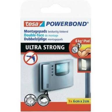 Ragasztó párnák, tesa® POWERBOND® (H x Sz) 60 x 20 mm TESA 55790-01 Ragasztó párnák, tesa® POWERBOND® (H x Sz) 60 x 20 mm TESA 55790-01