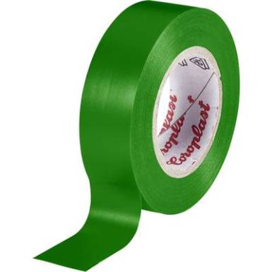 PVC elektromos szigetelő szalag (H x Sz) 25 m x 19 mm, zöld PVC 302 Coroplast, tartalom: 1 tekercs PVC elektromos szigetelő szalag (H x Sz) 25 m x 19 mm, zöld PVC 302 Coroplast, tartalom: 1 tekercs