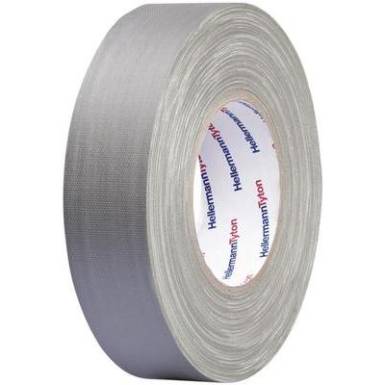 Téphető szövetbetétes ragasztószalag, gaffer tape 50 m x 50 mm, szürke színű HellermannTyton HelaTape Téphető szövetbetétes ragasztószalag, gaffer tape 50 m x 50 mm, szürke színű HellermannTyton HelaTape