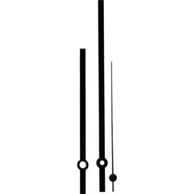 Óramutató készlet, alumínium, fekete, sliccelt, 100X140X100 mm, Standard Óramutató készlet, alumínium, fekete, sliccelt, 100X140X100 mm, Standard
