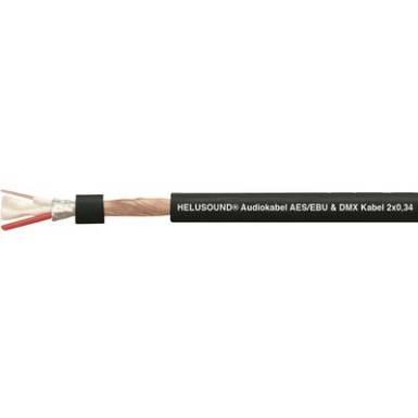 Audio vezeték, AES/EBU & DMX-Kabel 2 x 0,34 mm² Fekete méteráru Helukabel Audio vezeték, AES/EBU & DMX-Kabel 2 x 0,34 mm² Fekete méteráru Helukabel