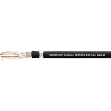 Audio vezet&eacute;k, AES/EBU & DMX 2 x 2 x 0,22 mm&sup2; Fekete m&eacute;ter&aacute;ru Helukabel