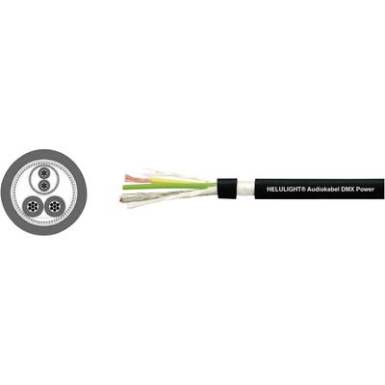 Audio vezeték, DMX Power (1 x 2 x 0,24) + 2 x 1 mm² Fekete méteráru Helukabel Audio vezeték, DMX Power (1 x 2 x 0,24) + 2 x 1 mm² Fekete méteráru Helukabel