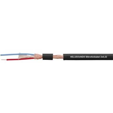 Mikrofonkábel spirál árnyékolással, páros 2 x 0,22 mm² Fekete méteráru Helukabel Mikrofonkábel spirál árnyékolással, páros 2 x 0,22 mm² Fekete méteráru Helukabel
