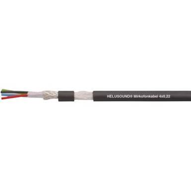 Mikrofonk&aacute;bel spir&aacute;l &aacute;rny&eacute;kol&aacute;ssal, p&aacute;ros 2 x 0,15 mm&sup2; Fekete m&eacute;ter&aacute;ru Helukabel