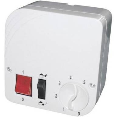 Wallair fordulatszámszabályzó szellőző ventilátorhoz, fehér, DZR, 95W Wallair fordulatszámszabályzó szellőző ventilátorhoz, fehér, DZR, 95W