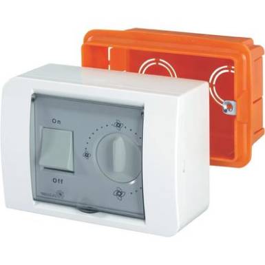 Elektronikus fordulatszámszabályzó szellőző ventilátorhoz, fehér, R10 Elektronikus fordulatszámszabályzó szellőző ventilátorhoz, fehér, R10