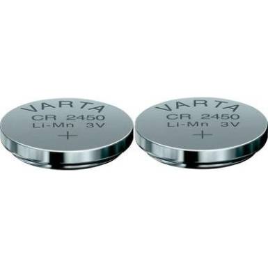 Gombelem CR 2450 Lítium Varta CR 2450 560 mAh 3 V 2 db Gombelem CR 2450 Lítium Varta CR 2450 560 mAh 3 V 2 db