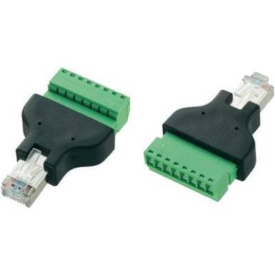 RJ45 dug&oacute; csavaros csatlakoz&oacute;val Dug&oacute;, egyenes LT-RJ45 Conrad Tartalom: 1 db