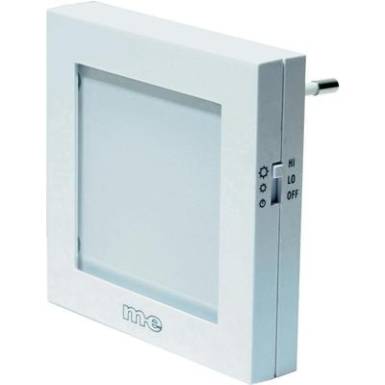 Konnektoros LED-es éjszakai fény alkonykapcsolóval, 1W, fehér Konnektoros LED-es éjszakai fény alkonykapcsolóval, 1W, fehér
