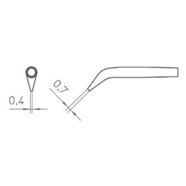 Weller RTW pákahegy, forrasztóhegy RTW2 kerek formájú, egyoldalt lapított hegy 0.4 mm Weller RTW pákahegy, forrasztóhegy RTW2 kerek formájú, egyoldalt lapított hegy 0.4 mm