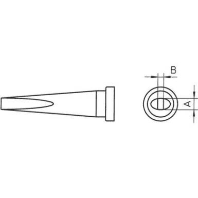 Weller LT-L hosszú, kétoldalt csapott, véső formájú pákahegy, forrasztóhegy 2.0 mm Weller LT-L hosszú, kétoldalt csapott, véső formájú pákahegy, forrasztóhegy 2.0 mm